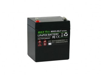 高校鋰電池 | 磷酸鋰鐵電池| Efficient Lithium Battery  Maxtela 6V 5Ah LiFePO4 Battery MX05-06LF